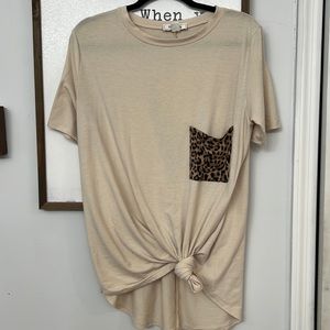 Zenana oversized pocket tee